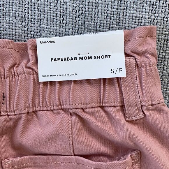 Bluenotes Paperbag Mom Short Womens Size XS Pink - Picture 6 of 9